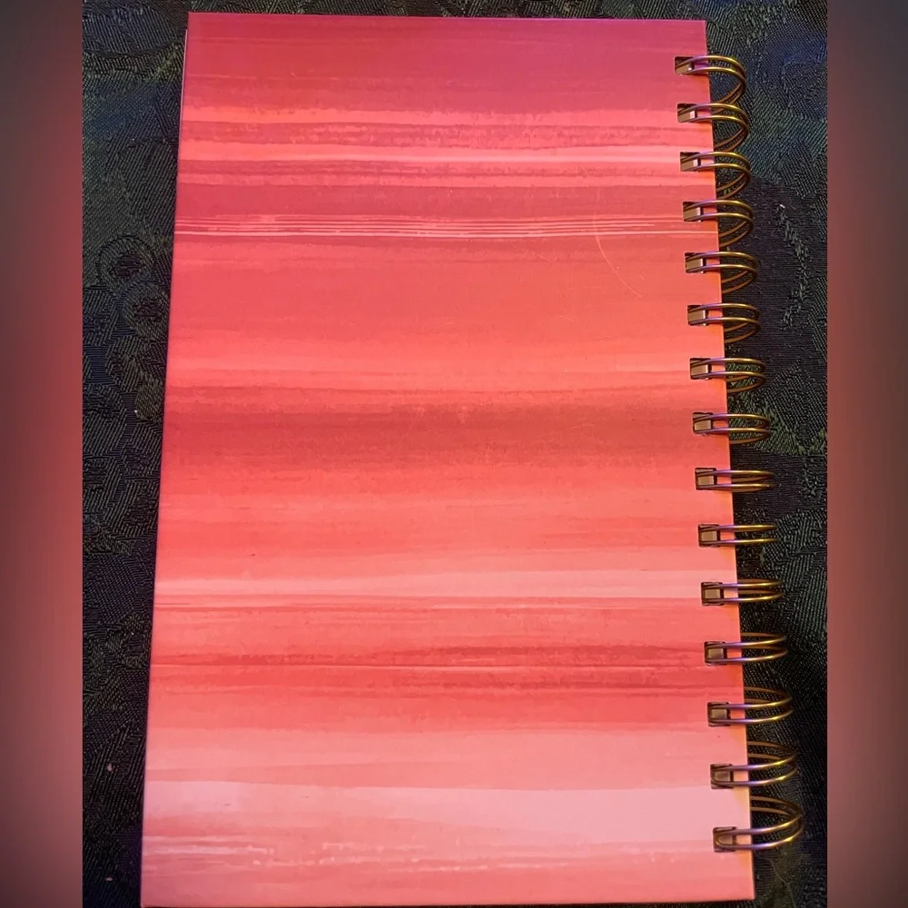 Hardcover 2026 Organizational Planner,Red Ombre Design ,Travel , Weekly/monthly